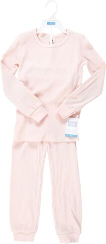 Hudson Baby Unisex Baby Thermal Long Underwear Set, Soft Pink in Kuwait