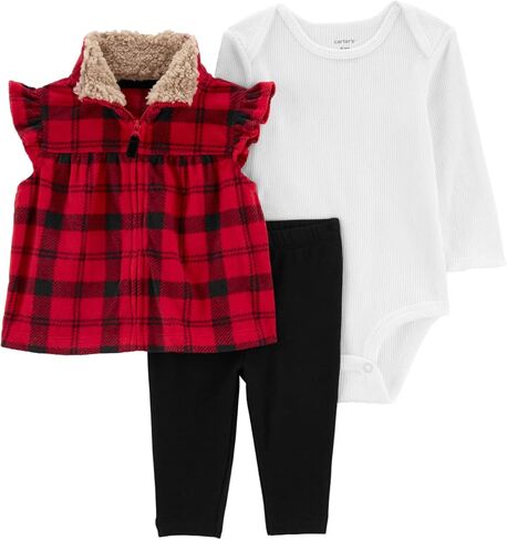 Carter's Baby Girls' 3 Piece Vest Little Jacket Set in Saudi Arabia