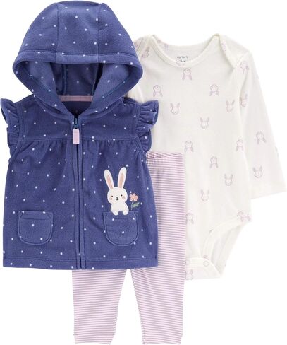Carter's Baby Girls' 3 Piece Vest Little Jacket Set in Saudi Arabia