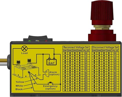 وحدة LVD لفصل الجهد المنخفض 10-30 فولت 80 أمبير، لبطارية 12 فولت 18 فولت 24 فولت in Kuwait
