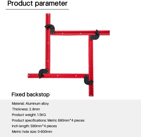 Adjustable Router Jigs and Templates Guide, Juice Groove Router Jig for Creating Square and Rectangular Recesses Slots and Face Panel, Router Guides for Woodworking, Working Area 23.6 x 23.6 inch in Saudi Arabia