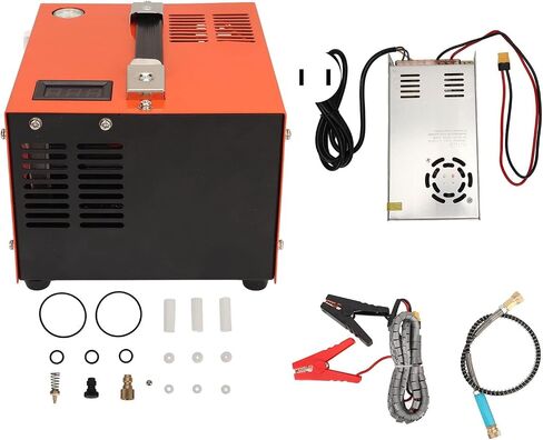 Air Compressor - 30MPa Portable Air Pump Fan with Real Time Temperature Display, High Pressure Pump Transformer Car Inflating Air Gun (US Plug 110V) in Saudi Arabia