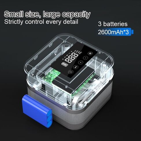 Tire Inflator Portable Air Compressor, Cordless Protable Air Pump for car tires, 150 PSI Cordless Mini Touch screen Tire Pump With Led Display for Car/Motorcycle/Bicycle Tires, Balls in Saudi Arabia