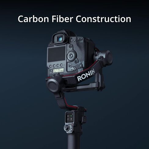 DJI RS 2 - مثبت جيمبال ثلاثي المحاور لكاميرات DSLR والكاميرات غير المرآة، نيكون، سوني، باناسونيك، كانون، فوجي، حمولة تم اختبارها 10 رطل، شاشة لمس كاملة الألوان 1.4 بوصة، هيكل من ألياف الكربون، أسود (متجدد) in Saudi Arabia