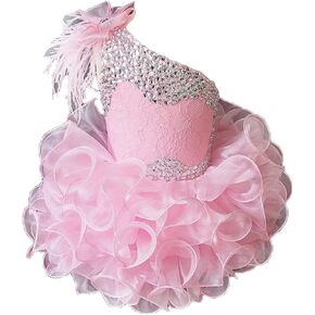 Jenniferwu One Shoulder Infant Toddler Baby Newborn Little Girl's Pageant Party Birthday Dress