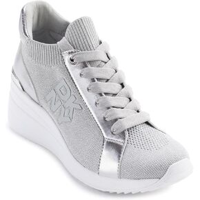 DKNY Women's Kasia Lace Up Wedge Sneaker