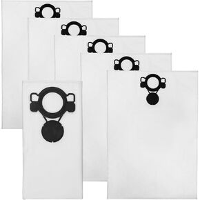6 Pack W107418353 Fleece Filter Bag for Makita Vacuum Bags, Vacuum Filter Bags for Makita Wet/Dry HEPA Filter Extractor/Vacuum VC4210L & VC4210M for Makita Bag Disposable Replacement 29"
