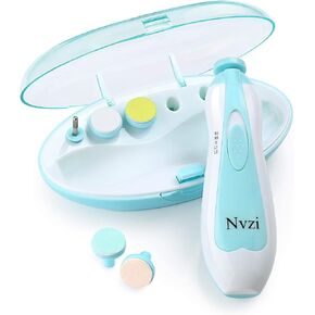 Baby Nail Trimmer Electric, Electric Nail File Baby Nail Clippers with Light, Toe Nail Sander for Thick Nails, Infant Nail Clippers for Newborn Or Toddler Toes and Fingernails(Pink)