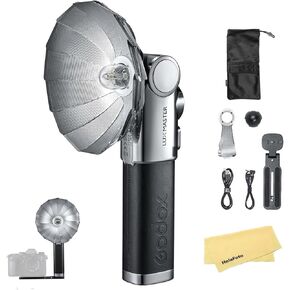 فلاش كاميرا Godox Lux Master، GN25 6000K±300K CCT، تحكم بصري S1/S2، نظام X لاسلكي 2.4 جيجا متوافق مع كاميرات Fuji Sony Nikon Canon Leica Sigma Panasonic