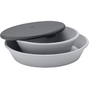 BIBS Dinner plate Set, Cloud/Petrol
