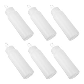 6pcs Lamb Feeding Bottles Animal Feeding Bottle Lamb Bottle Feeding Goat Milk Bottle Calf Milk Feeder Bottle for Sheeps Lambs White 250ml