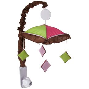 Musical Mobile, Boutique Pink/Brown Diamond