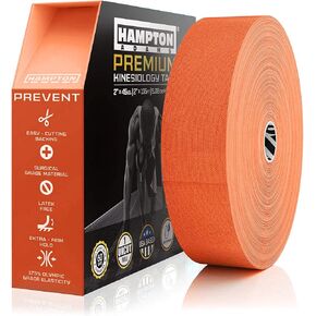 (135 Feet) Bulk Kinesiology Tape Waterproof Roll Sports Therapy Support for Knee, Muscle, Wrist, Shoulder, Back/Original Uncut Premium Therapeutic Elastic & Hypoallergenic Cotton - (Black)