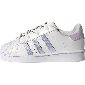 adidas Originals Baby Unisex's Superstar Sneaker, White, 8 infant US