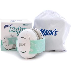 Mack's® Baby Muffs | Baby Ear Muffs Noise Protection | High NRR - 17 Decibels | Noise Cancelling Headphones for Babies & Toddlers | Ages 3-36 Months