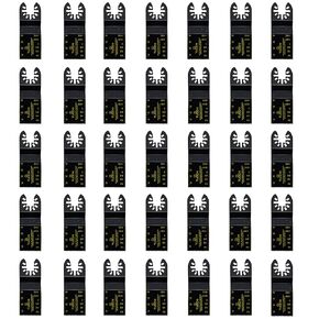 50Pcs Wood Oscillating Multitool Saw Blade Oscillating Tool Blades Multi Tool Blades Kits Plastic Metal Universal Fit Dewalt Ryobi Milwaukee Makita Rockwell Dremel Bosch Chicago Craftsman Fein