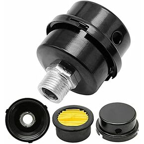 HL018200AV Air Compressor Silencer Filter Metal 20mm Thread (1/2"PT 20mm) Fits Campbell Hausfeld Husky Sears Air Compressor