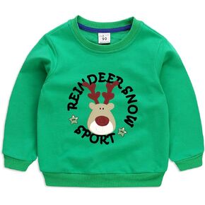 Xumplo Toddler Boys Girl Sweatshirts Kids Pullover CrewNeck Tops Tees Long SleeveT-Shirt Clothes1-8 Years