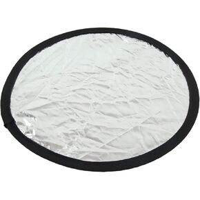 Round Photographic Reflector Silver White 2 In1 Reflector Photo Fill Light Plate, Soft Fill Light Portable Photography Studio Reflector, for Live Lighting, Photography, with Storage Bag(30cm)
