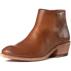 Frye Carson Piping Booties for Women Made from Soft Full-Grain Leather with Signature Western-Inspired Piping Detail and Supple Leather Lining – 4" Shaft Height