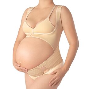 Adjustable Maternity Support Vest for Pregnant - Pregnancy Support Vest - Posture Corrector Pregnancy Support Vest (Nude, Medium)
