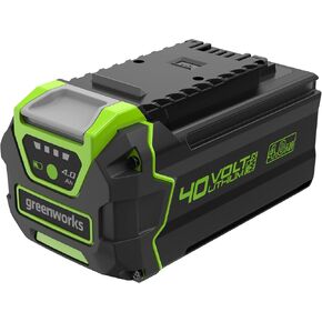 Greenworks 40V 4.0Ah USB Lithium-Ion Battery (Genuine Greenworks Battery / 75+ Compatible Tools)