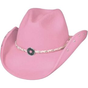 Bullhide Kids' Collection Girls' Baby Jane Premium Wool Western Cowboy Hat, Pink