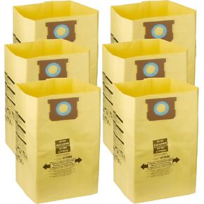 90673 Filter Bags Replacement for 15-22 Gallon CRAFTSMAN Shop Vacuums CMXZVBE38769 High Efficiency Dust Disposable Collection Vac Bag 6 Pack