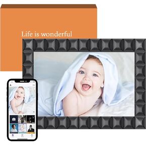 Digital Photo Frame WiFi 10.1 Inch Smart Digital Picture Frame with 1280x800 IPS Touch Screen, Auto-Rotate and Slideshow, Easy Setup to Share Moments Via APP from Anywhere Anytime (5G)