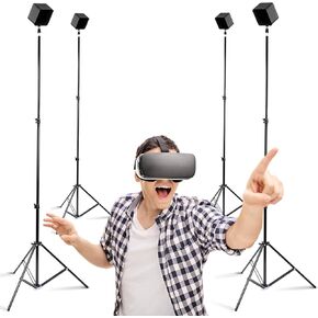 Skywin VR Glass Stand - Compatible with HTC VR Sensors - Base Station for Vive Steam VR and Rift Constellation Sensors (2-Pack)