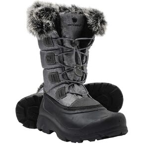 ArcticShield Polar Fur Accented Womens Winter Boots for Women with Heat Retain Technology - Warm Waterproof Insulated Snow Boots Rated to -20° F