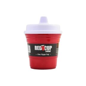 Red Cup Living Baby Trainer Sippy Cups 8 Oz Pack Toddler Cups For Travel or At Home, Durable Plastic Sippy Cups With Leak-Proof Design is Perfect For Kids, BPA Free & Dishwasher Safe