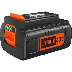 40 Volt MAX 3.0Ah Lithium Replacement Battery for Black and Decker 40V Battery LBX2040 LST136 LBXR2036 LBXR36 LHT2436 LCS1240 LBX1540 LBX36 LSWV36 LST540 LST136W Black+Decker Lithium Ion Battery