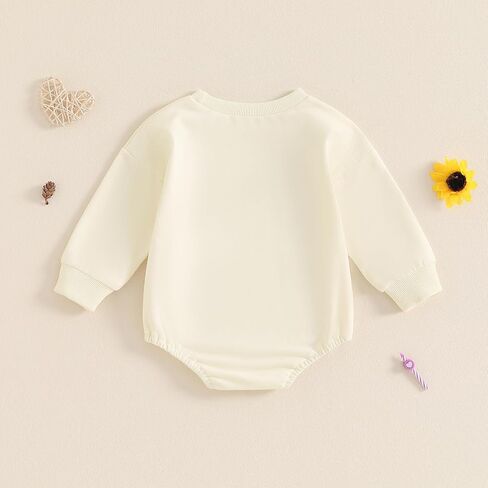 Baby Girl Besties Matching Outfits Long Sleeve Bubble Oversized Besties Romper Sweatshirt Newborn Fall Winter Bodysuit in Saudi Arabia