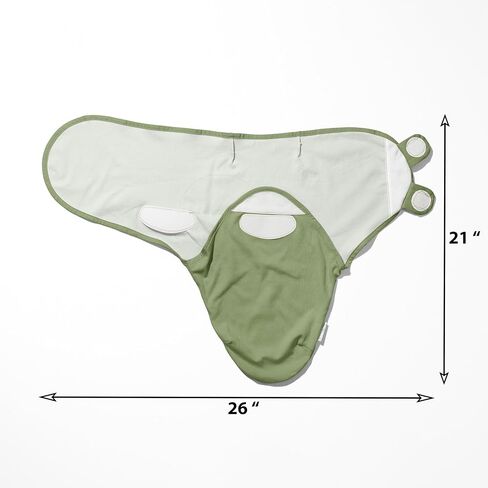 Adjustable Swaddle Wrap - Knitted Cotton Wrap Set for Newborn | 0-3 Months | Pack of 3 (Leaves Edition) in Saudi Arabia