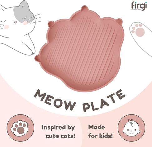 أطباق سيليكون للأطفال الصغار من MEOW، أساسيات تغذية الطفل، لوازم فطام LED من السيليكون الآمن غذائيًا بنسبة 100%، خالية من مادة BPA، لوازم تغذية أطباق سيليكون ناعمة ومتينة للأطفال، خالية من مادة BPA، وردة جافة للأطفال in Kuwait