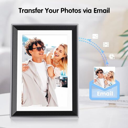 Atatat Digital Photo Frame with 1920x1080 IPS Screen, Digital Picture Frame Support Adjustable Brightness,Photo Deletion,1080P Video,Music,Slideshow,Remote,16:9 Widescreen- P800 in Saudi Arabia