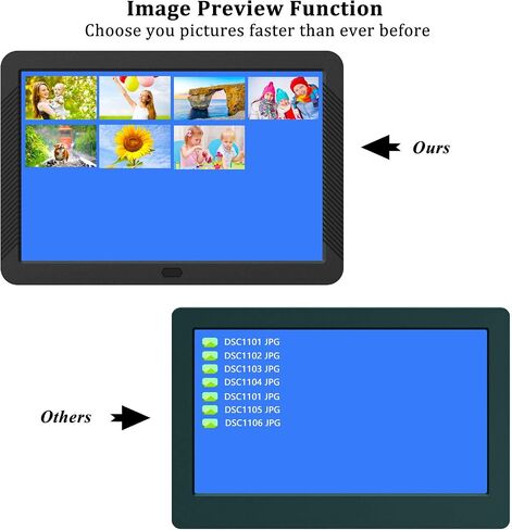 Atatat Digital Photo Frame with 1920x1080 IPS Screen, Digital Picture Frame Support Adjustable Brightness,Photo Deletion,1080P Video,Music,Slideshow,Remote,16:9 Widescreen- P800 in Saudi Arabia