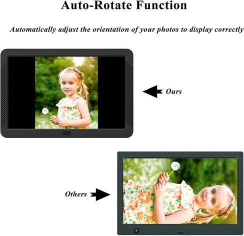 Atatat Digital Photo Frame with 1920x1080 IPS Screen, Digital Picture Frame Support Adjustable Brightness,Photo Deletion,1080P Video,Music,Slideshow,Remote,16:9 Widescreen- P800 in Saudi Arabia