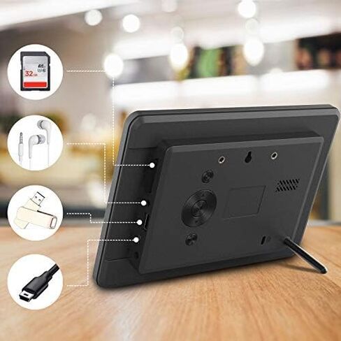 Atatat Digital Photo Frame with 1920x1080 IPS Screen, Digital Picture Frame Support Adjustable Brightness,Photo Deletion,1080P Video,Music,Slideshow,Remote,16:9 Widescreen- P800 in Saudi Arabia