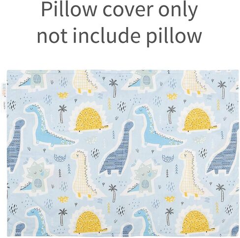 أغطية وسائد للأطفال الصغار من ALVABABY تناسب مقاس 13 × 18،12 × 16 وسادة للأطفال مكونة من قطعتين من أغطية وسائد قطنية للسفر مع مغلف وسادة للأطفال الصغار للأولاد والبنات ديناصورات 2TPW16 in Kuwait