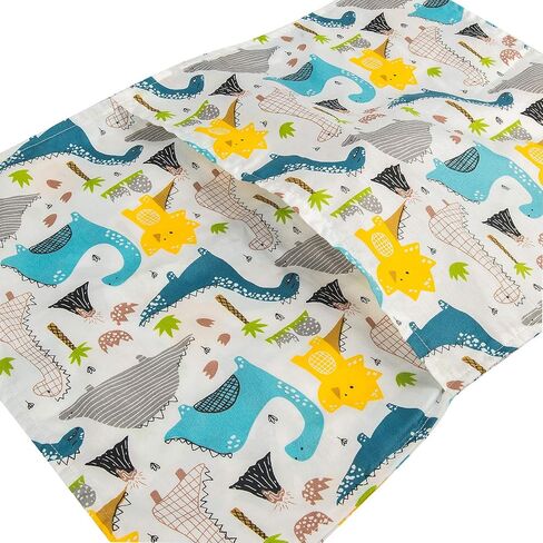 أغطية وسائد للأطفال الصغار من ALVABABY تناسب مقاس 13 × 18،12 × 16 وسادة للأطفال مكونة من قطعتين من أغطية وسائد قطنية للسفر مع مغلف وسادة للأطفال الصغار للأولاد والبنات ديناصورات 2TPW16 in Kuwait