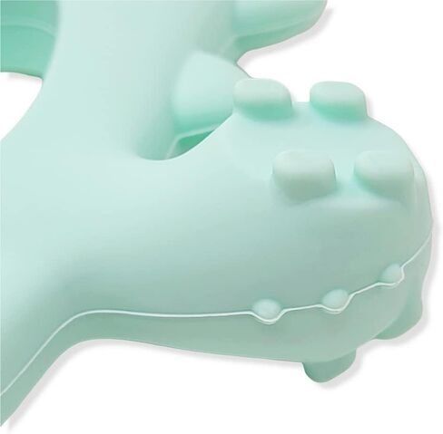 Brushing Buddy - 2-in-1 Silicone Teether and Brushing-Time Mouth Prop Toy to Make Baby and Toddler toothbrushing and flossing More Fun (Mint) in Saudi Arabia