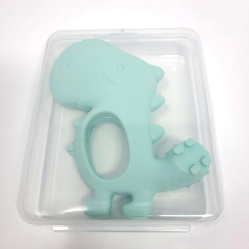 Brushing Buddy - 2-in-1 Silicone Teether and Brushing-Time Mouth Prop Toy to Make Baby and Toddler toothbrushing and flossing More Fun (Mint) in Saudi Arabia