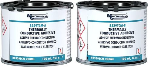 MG Chemicals - 8329TCM-6ML 8329TCM لاصق موصل حرارياً، علاج متوسط، 14 جرام، 2 موزع، مجموعة 6 مل، in Kuwait