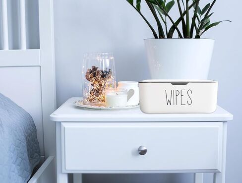 3 Pack Baby Wipes Dispenser for Bathroom Flushable Wipes Holder, 7.48" x 5.12" x 2.95", Refillable Butt Wipes Container Box Storage for Adult in Saudi Arabia