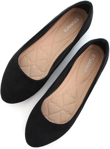 Stunner Women Cute Slip-On Ballet Shoes Soft Solid Classic Pointed Toe Flats in Saudi Arabia