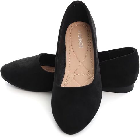 Stunner Women Cute Slip-On Ballet Shoes Soft Solid Classic Pointed Toe Flats in Saudi Arabia