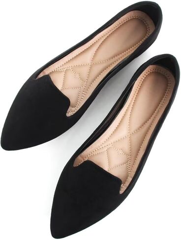Stunner Women Cute Slip-On Ballet Shoes Soft Solid Classic Pointed Toe Flats in Saudi Arabia
