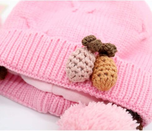 Infant Baby Winter Hat Beanies Crochet Warm Knitted Wig Hat in Saudi Arabia